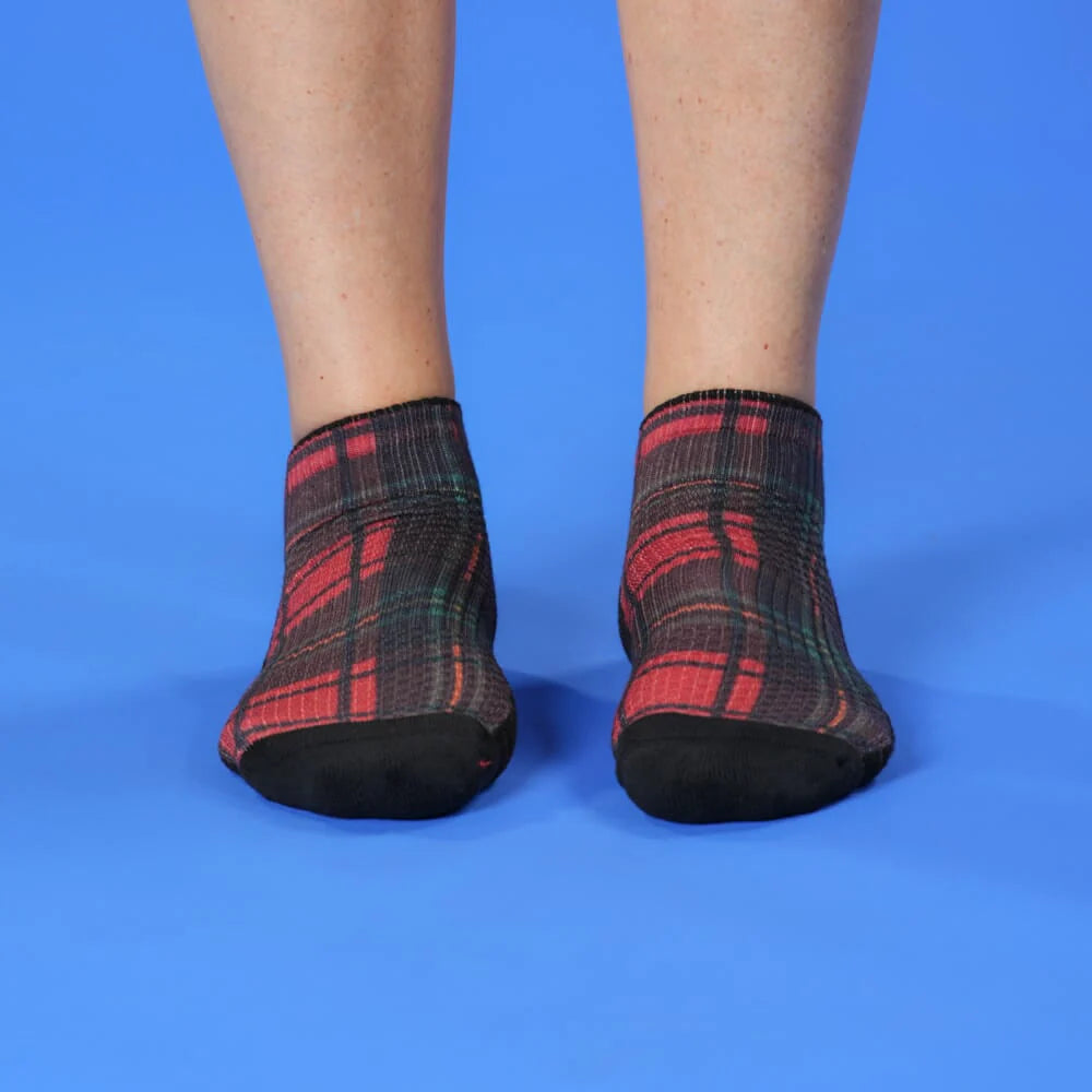 Christmas Plaid Ankle Compression Socks