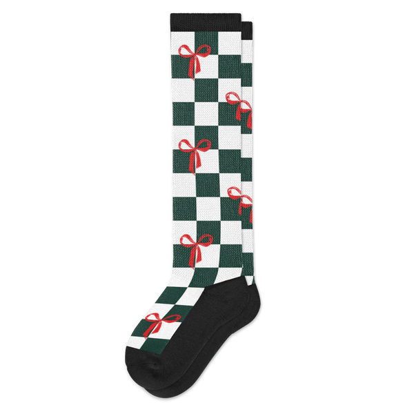 Checks & Bows EasyStretch™ Socks