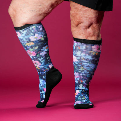 Night Blooms EasyStretch™ Socks