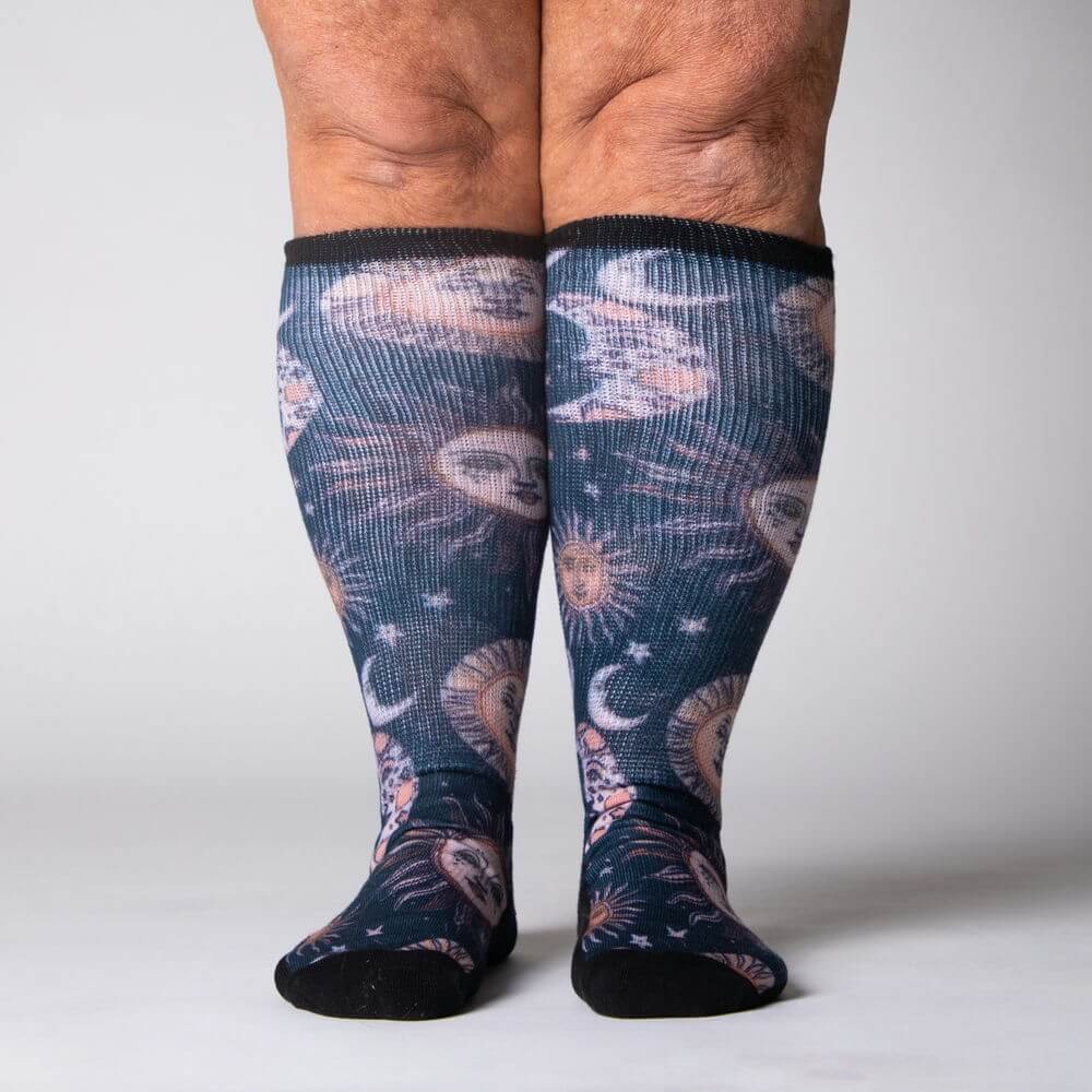 Celestial Moon EasyStretch™ Socks