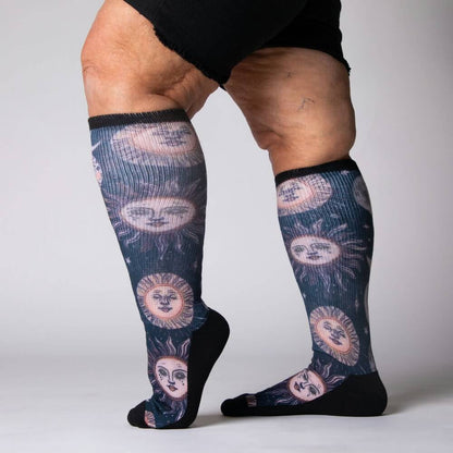 Celestial Moon EasyStretch™ Socks