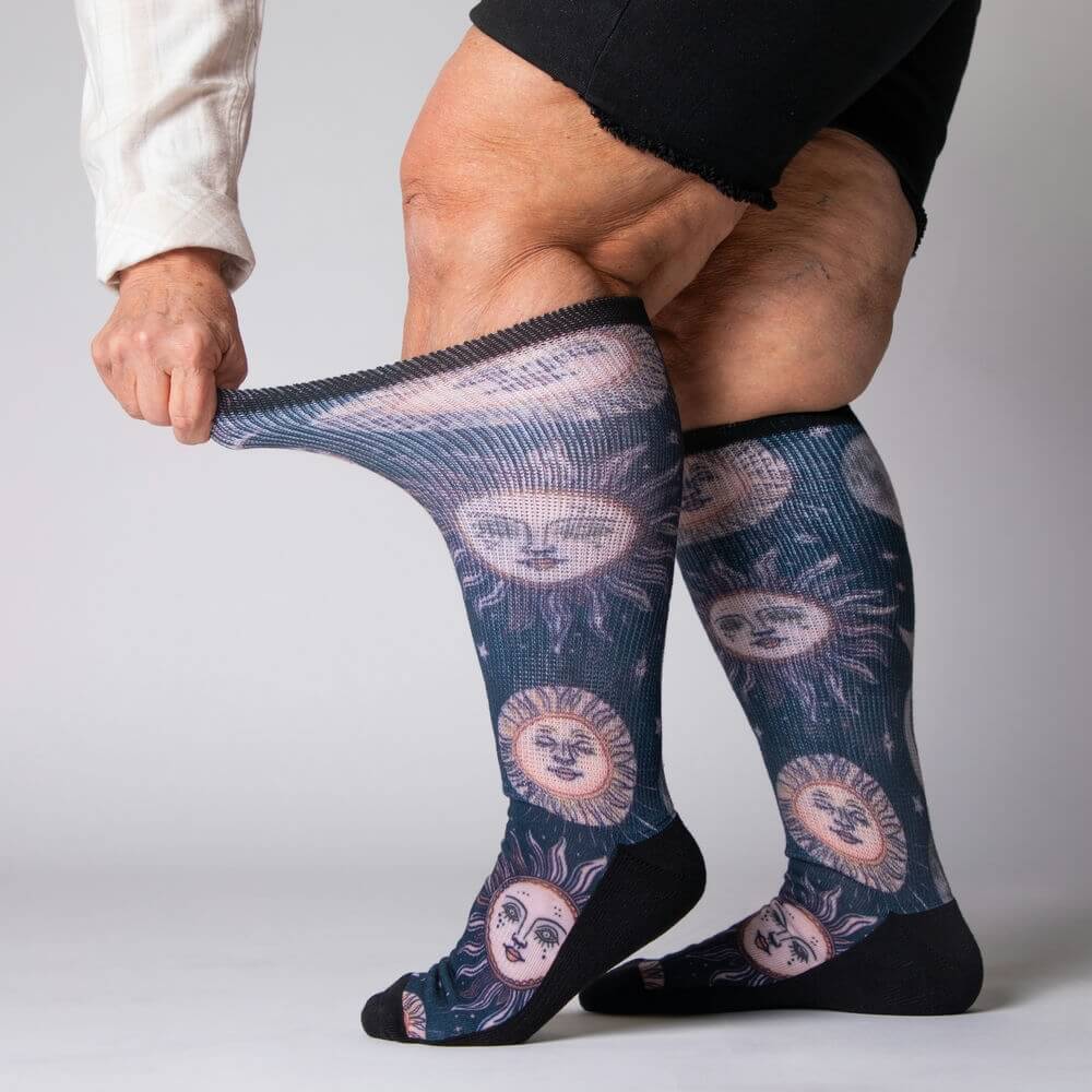 Celestial Moon EasyStretch™ Socks