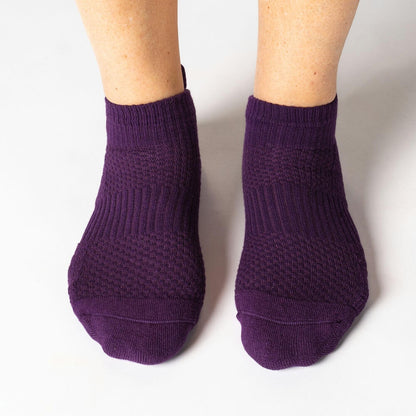 Royal Purple Ankle Compression Socks
