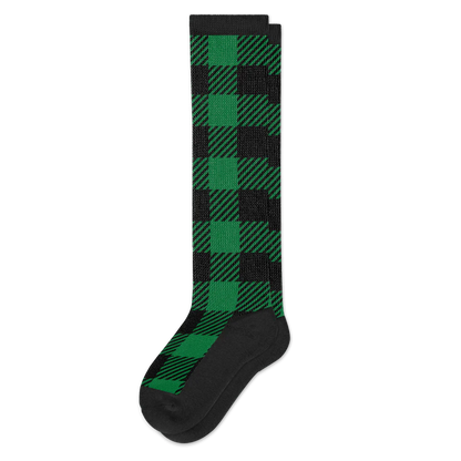 Green Plaid EasyStretch™ Socks