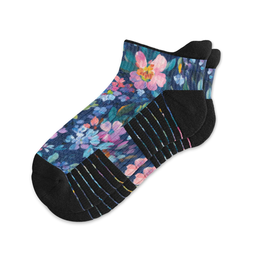 Night Blooms Ankle Compression Socks