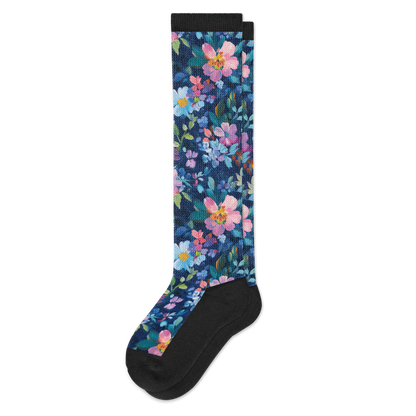 Night Blooms EasyStretch™ Socks