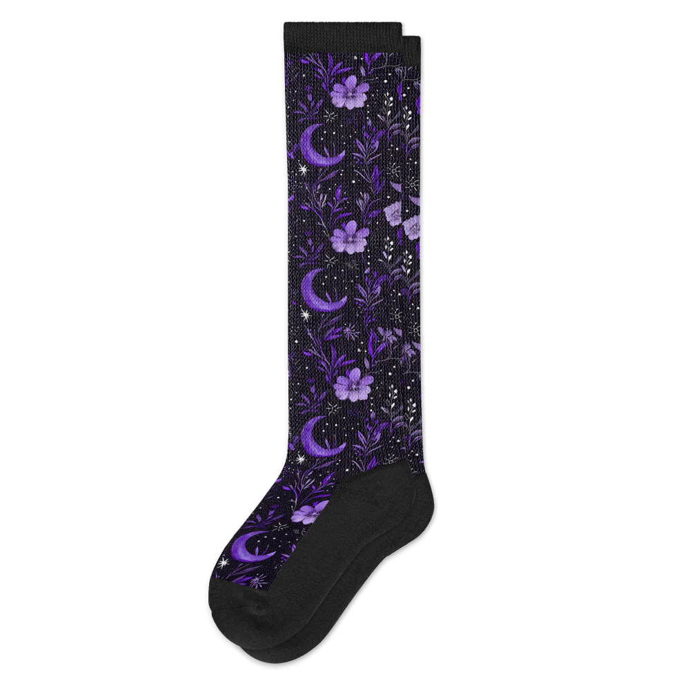 Purple Moon EasyStretch™ Socks